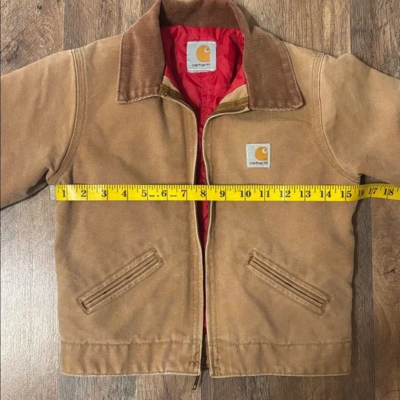 Carhartt Detroit Vintage brown canvas barn jacket corduroy collar - Picture 4 of 5